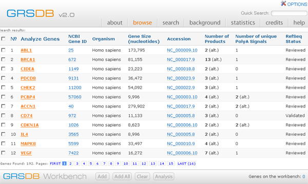 Search Results: Alternatively Spliced human or rat genes involved in apoptosis